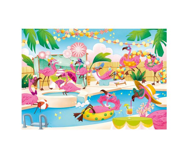 Flamingó party 104 db-os puzzle - Clementoni