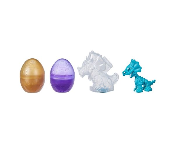 Play-Doh: Dino Crew Eggs & Dinosaur Bones Triceratops játékszett - Hasbro