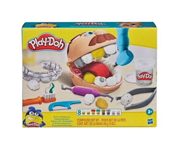 Play-Doh: Dr. Drill N Fill fogorvosi gyurmaszett kiegészítőkkel - Hasbro