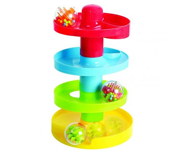 Playgo: Bébi golyópálya torony három golyóval