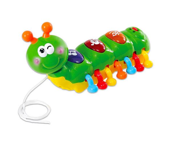 Playgo: Húzható zenélő bébi hernyó