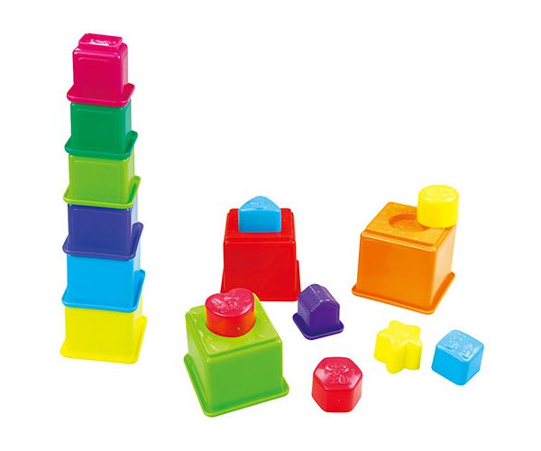 Playgo: Állatos toronyépítő formaválogatóval