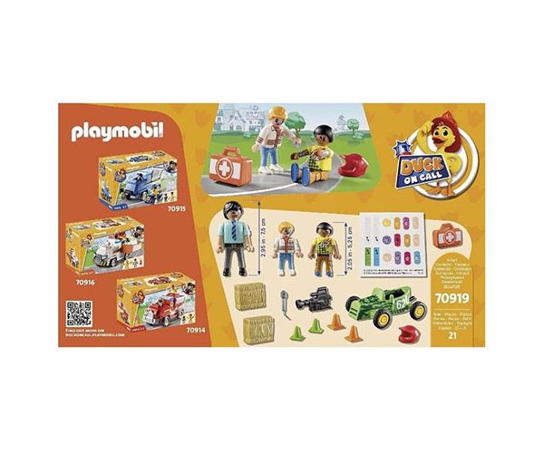 Playmobil: Duck on Call Mentők bevetésen versenybaleset (70919)