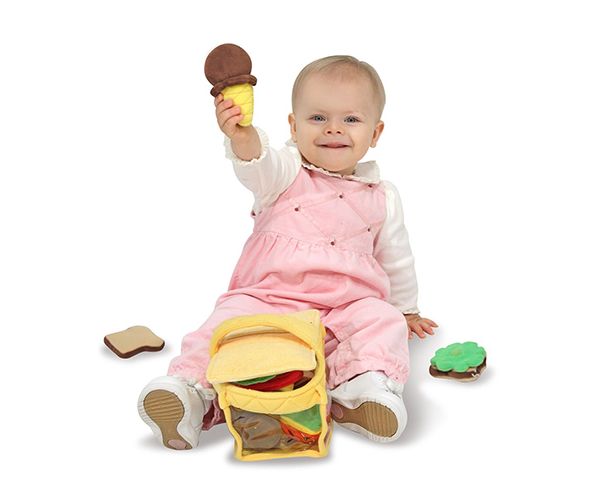 Plüss piknik kosár 9db-os szett - Melissa & Doug
