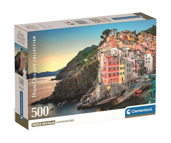 Riomaggiore partvidéke HQC 500db-os compact puzzle - Clementoni