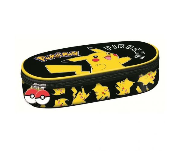 Pokémon Pikachu ovális tolltartó 23x9,5x6cm