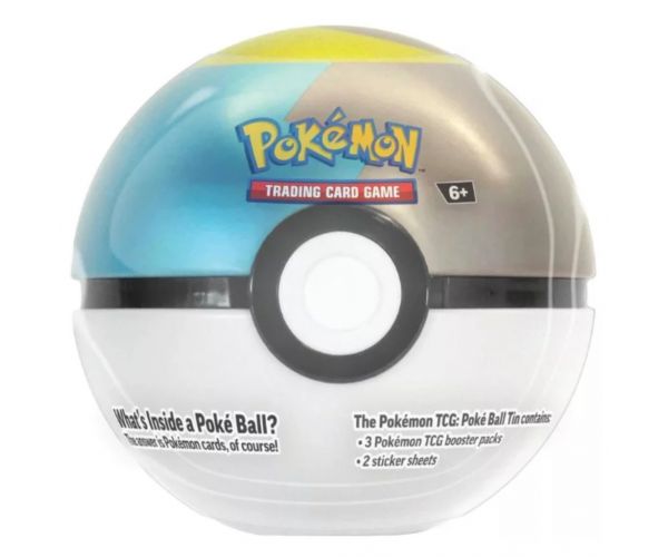 Pokémon TCG 2024 Poké Ball Tin – Pokéball alakú fémdoboz 3 boosterrel több változatban