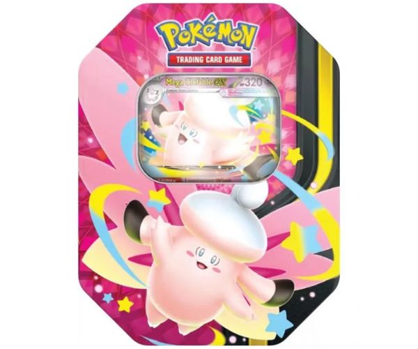 Pokémon TCG: Mega Moonlit Tin gyűjtői kártyacsomag kétféle változatban 1db