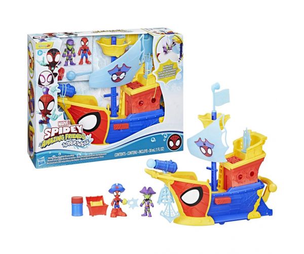 Póki és csodálatos barátai Waterwebs : Póki kalózhajója játékszett - Hasbro