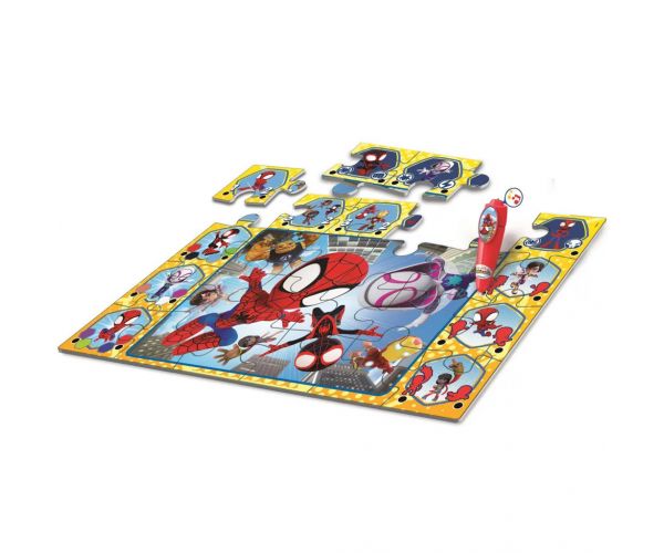 Póki és csodálatos barátai interaktív 24db-os padló puzzle - Clementoni