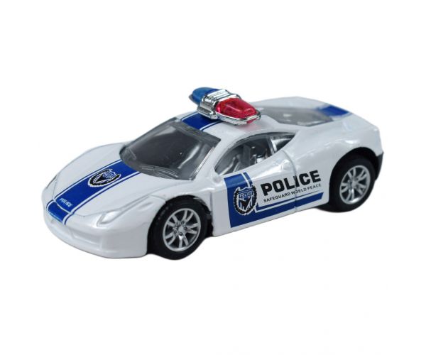 Police Cars: Fém rendőrautó szett többféle változatban 1/50 1db