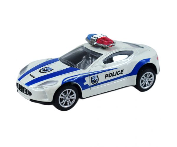 Police Cars: Fém rendőrautó szett többféle változatban 1/50 1db