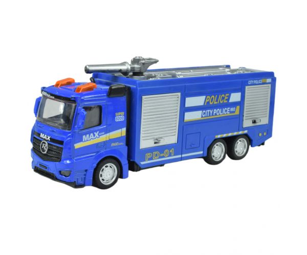 Police Cars: Lendkerekes rendőrségi kamion többféle változatban 19cm