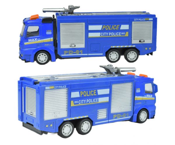 Police Cars: Lendkerekes rendőrségi kamion többféle változatban 19cm
