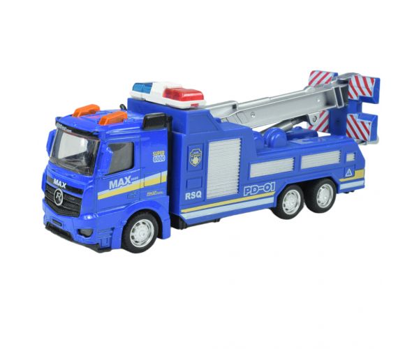 Police Cars: Lendkerekes rendőrségi kamion többféle változatban 19cm