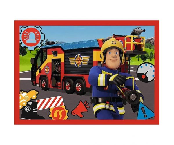Sam a tűzoltó 4 az 1-ben 12-15-20-24db-os puzzle - Trefl