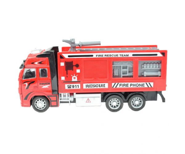 Fire Truck: Lendkerekes tűzoltókamion többféle változatban 19cm