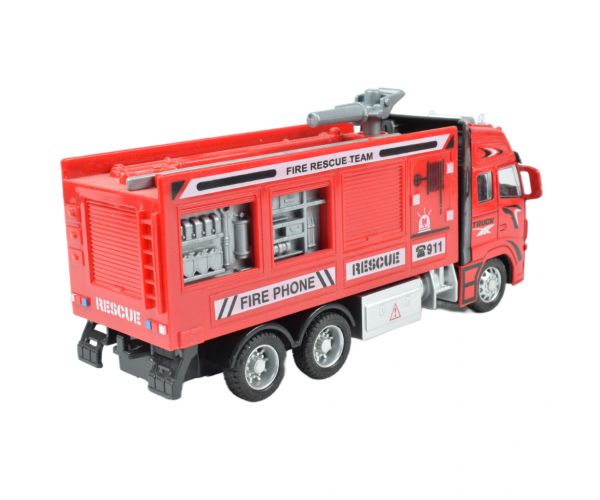 Fire Truck: Lendkerekes tűzoltókamion többféle változatban 19cm