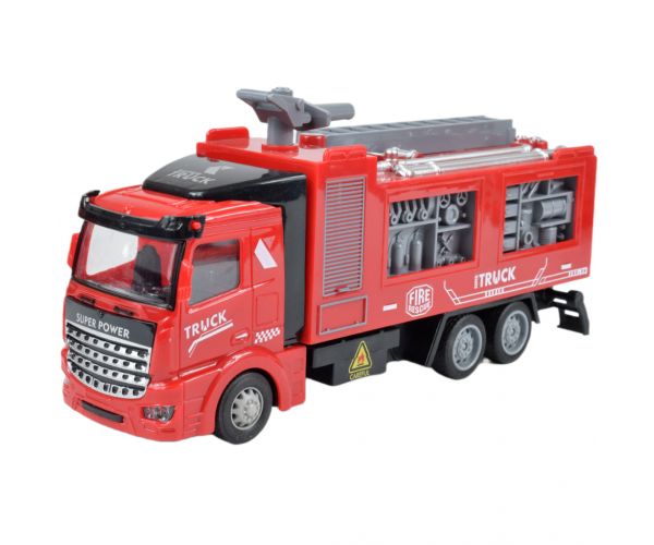 Fire Truck: Hátrahúzós 3db-os tűzoltóautó szett