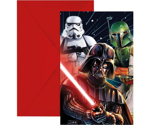 Star Wars party meghívó 6db-os szett