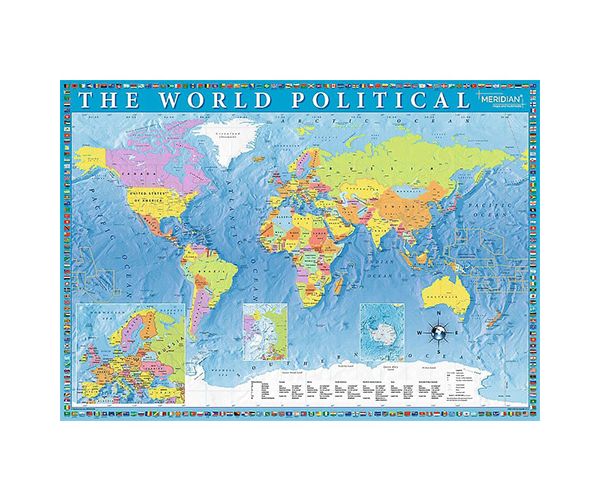 A világ politikai térképe 2000db-os puzzle - Trefl