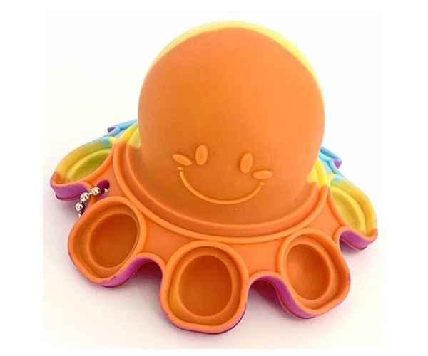 Pop it polip kulcstartó többféle színben