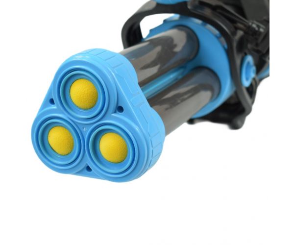 Power Popper Gun: Háromlövetű szivacslövő fegyver szivacsgolyókkal 55cm