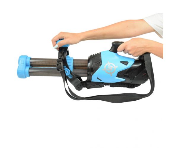 Power Popper Gun: Háromlövetű szivacslövő fegyver szivacsgolyókkal 55cm