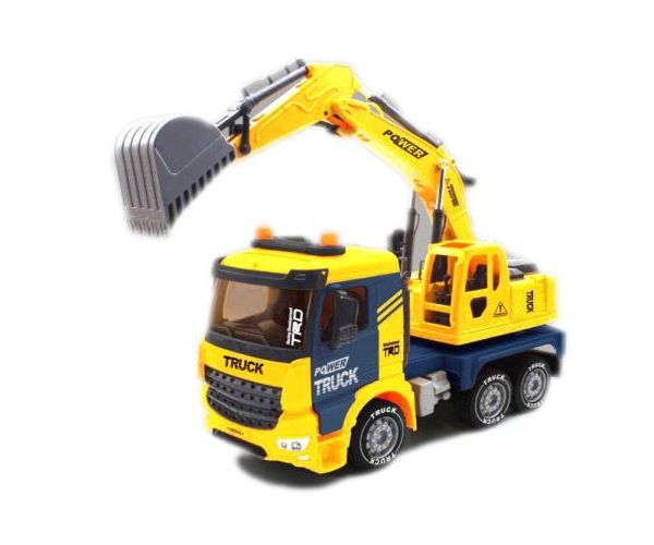 Power Truck markolódarus teherautó fénnyel és hanggal 40cm