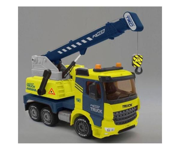 Power Truck emelődarus teherautó fénnyel és hanggal 40cm