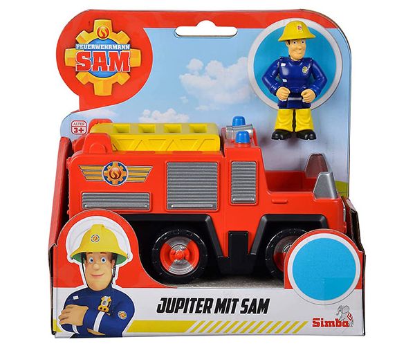 Sam a tűzoltó: Jupiter tűzoltóautó figurával - Simba Toys