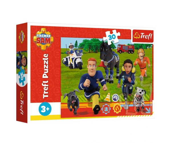 Sam a tűzoltó: Segítségre kész 30 db-os puzzle - Trefl