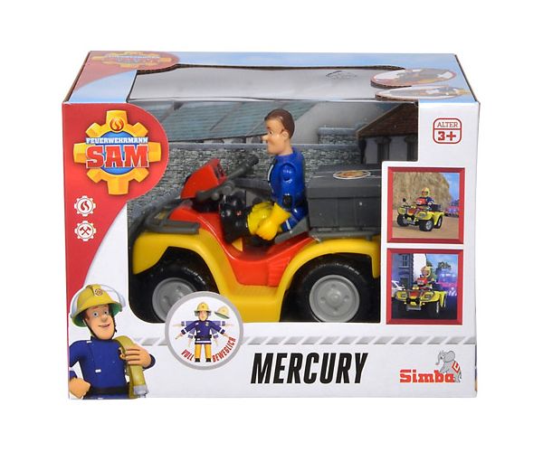 Sam a tűzoltó: Mercury quad jármű figurával  - Simba Toys