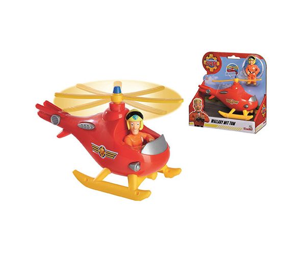 Sam a tűzoltó: Wallaby helikopter Tom figurával - Simba Toys