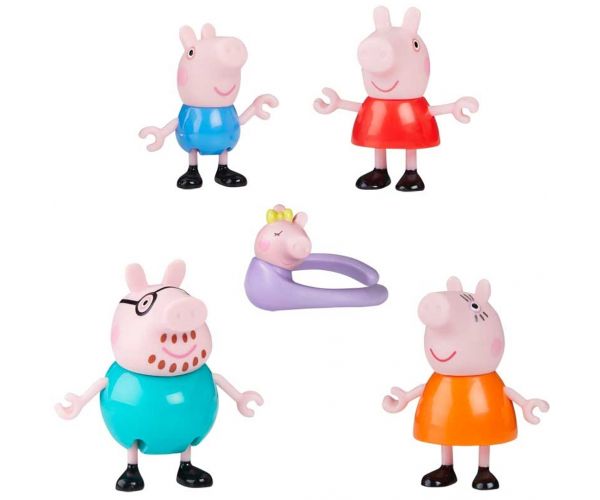 Peppa Malac: Peppa ötfős családja játékfigura szett - Hasbro