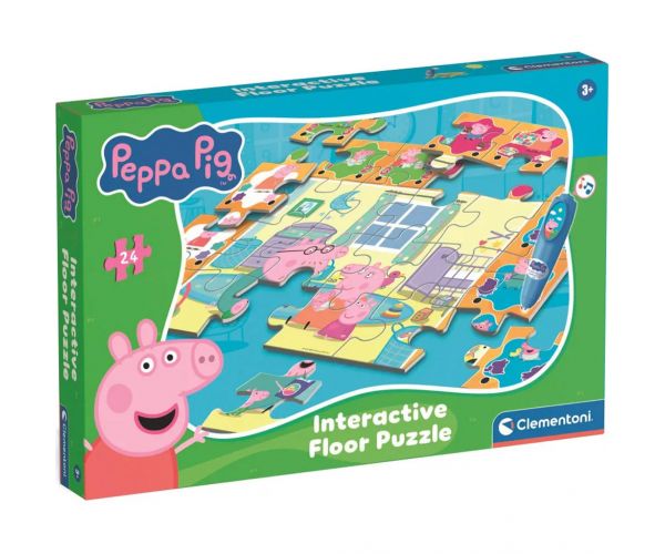Peppa malac interaktív 24db-os padló puzzle - Clementoni