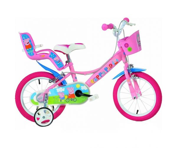 Peppa malac pink gyerek bicikli 16-os méretben - Dino Bikes kerékpár