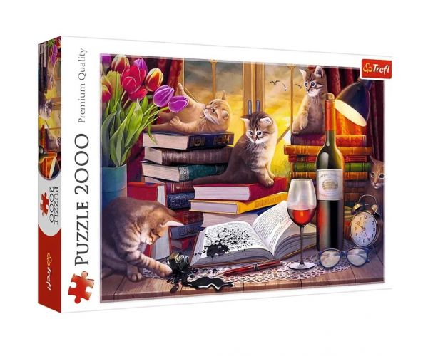 Macskaest 2000db-os prémium puzzle - Trefl