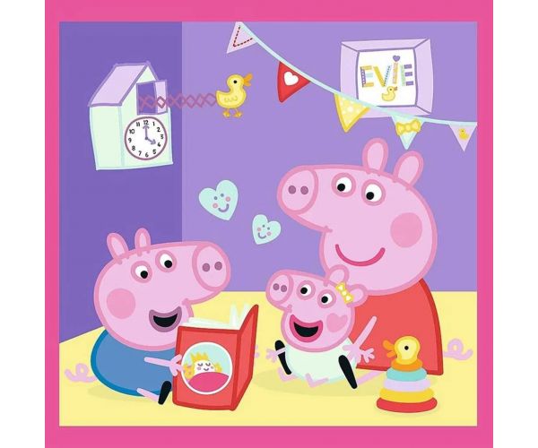 Peppa malac - 3 az 1-ben 20, 36, 50 db-os puzzle - Trefl
