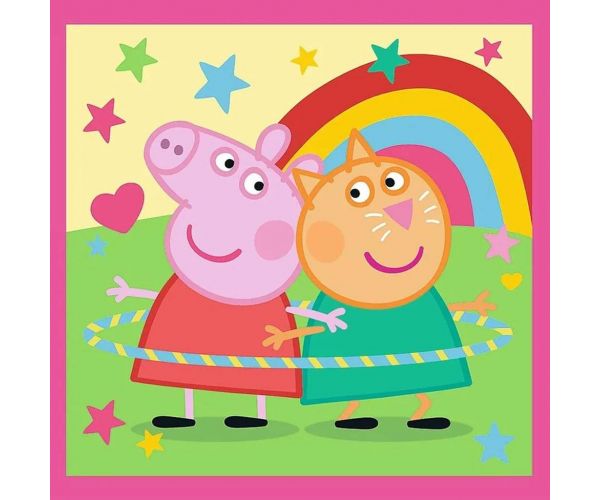 Peppa malac - 3 az 1-ben 20, 36, 50 db-os puzzle - Trefl