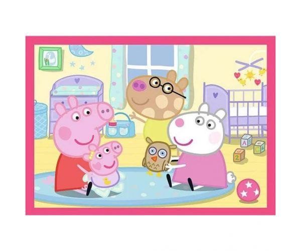 Peppa malac - 4 az 1-ben 12,15,20,24 db-os puzzle - Trefl