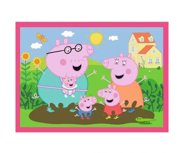 Peppa malac - 4 az 1-ben 12,15,20,24 db-os puzzle - Trefl