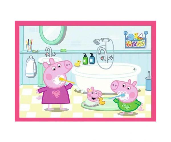 Peppa malac - 4 az 1-ben 12,15,20,24 db-os puzzle - Trefl