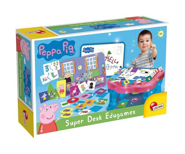 Peppa malac Super Desk interaktív készségfejlesztő asztal - Lisciani