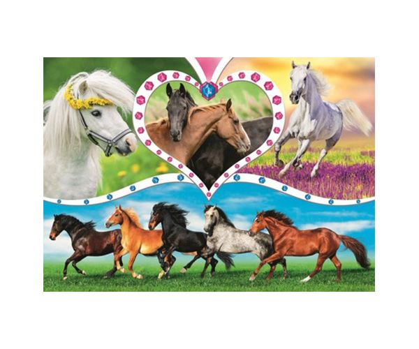 Gyönyörű lovak 200db-os puzzle - Trefl