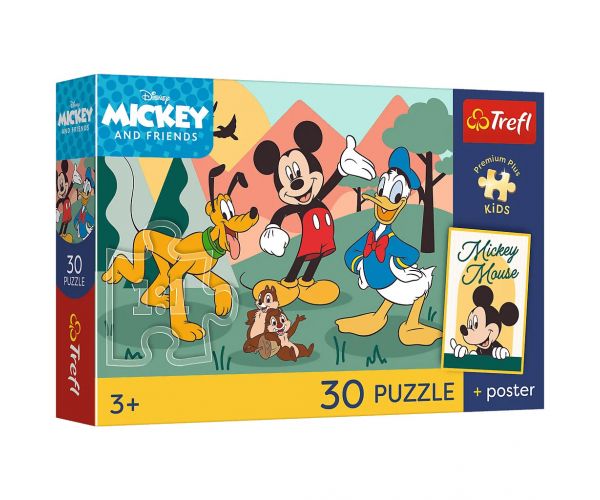 Mickey egér és barátai 30db-os prémium puzzle - Trefl