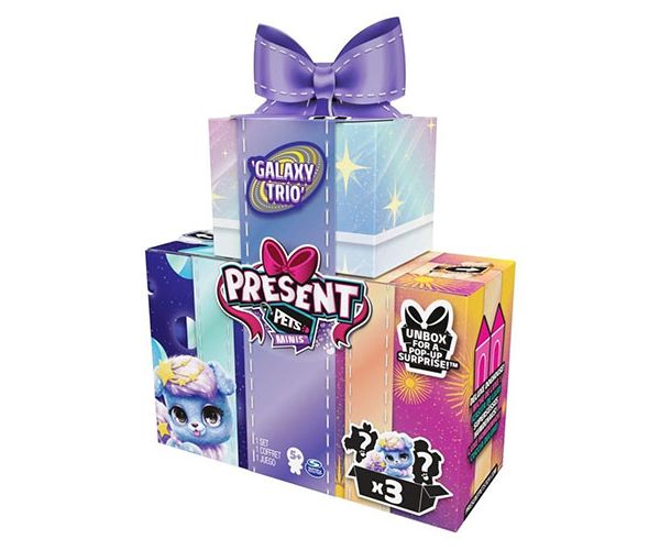 Present Pets Mini Galaxy Trio figurák 3-as csomag - Spin Master