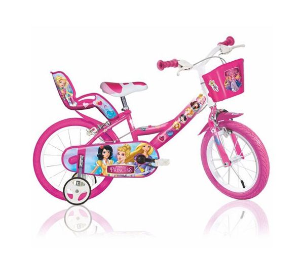 Princess rózsaszín gyerek bicikli 16-os méretben - Dino Bikes kerékpár