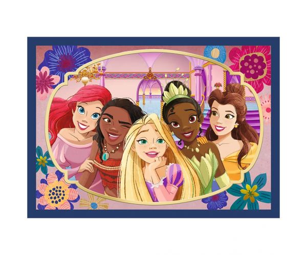 Disney Hercegnők - 4 az 1-ben puzzle 4 x 88 db-os - Trefl