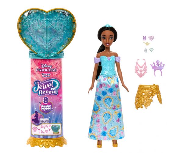 Disney Hercegnők - Csupaszív Meglepetés Baba - Jázmin - Mattel